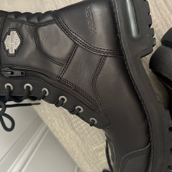 Harley-Davidson Men's Black Lace-Up Boots - Picture 8 of 13